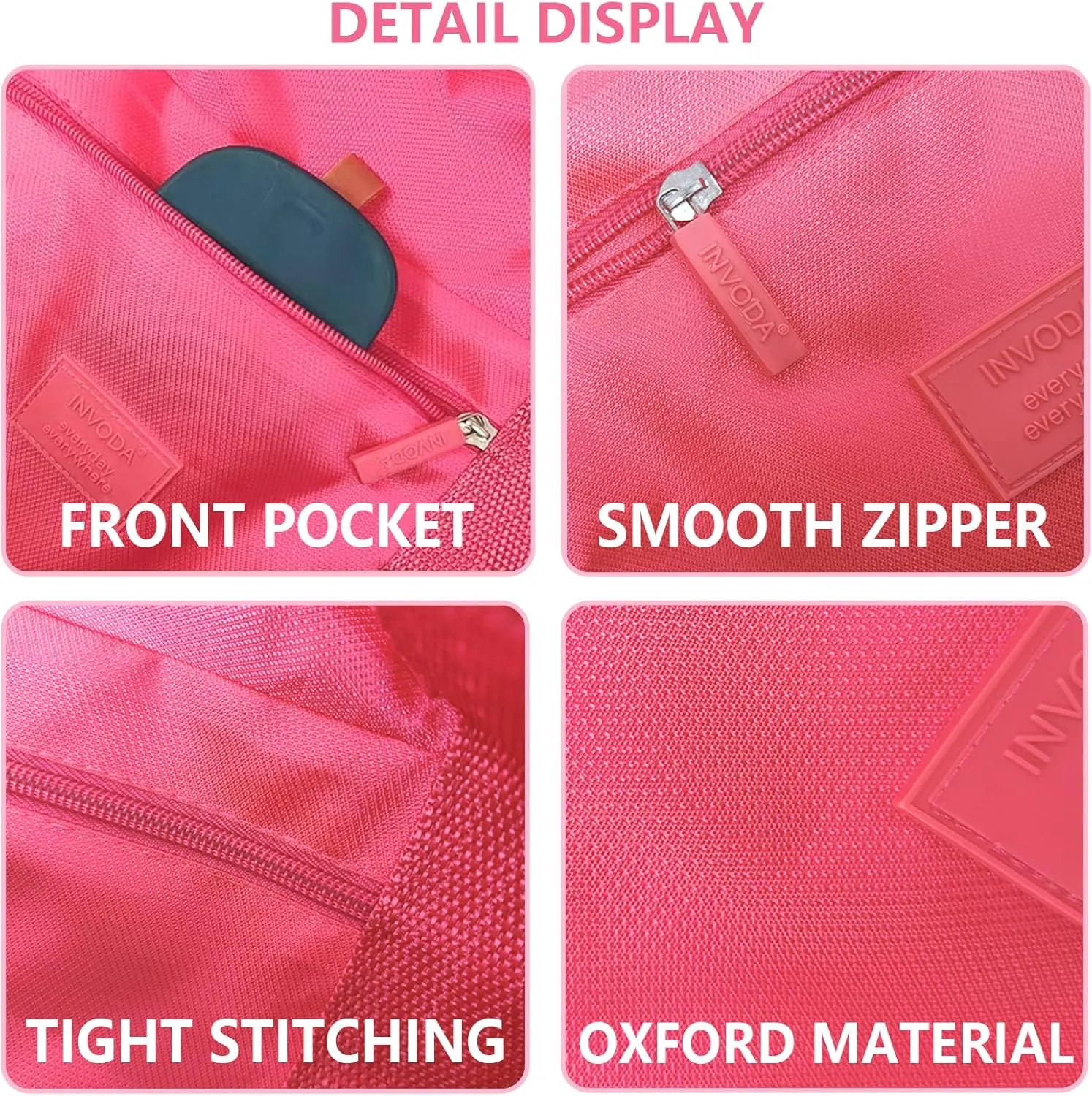 Travel Bag Foldable Luggage Bag for Spirit Airlines Tote Carry on Duffle Bag Sports Gym Water Resistant Personal Item Bag Weekender Overnight Bag (Red)