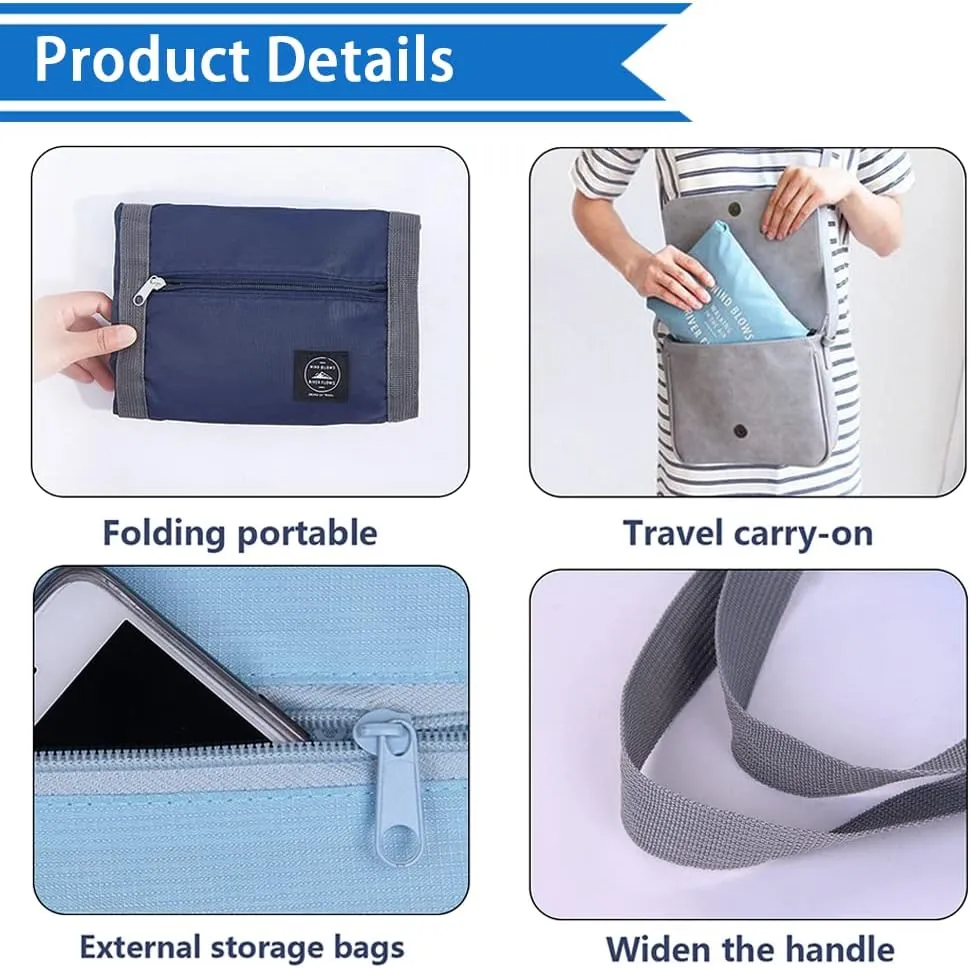 Travel Bag Foldable Travel Bag Tote Bag (Blue Pe bag)