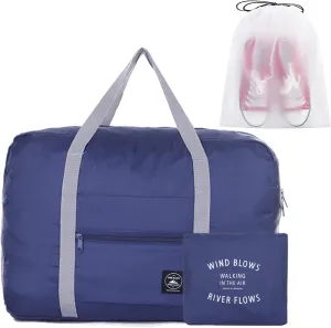 Travel Bag Foldable Travel Bag Tote Bag (Blue Pe bag)