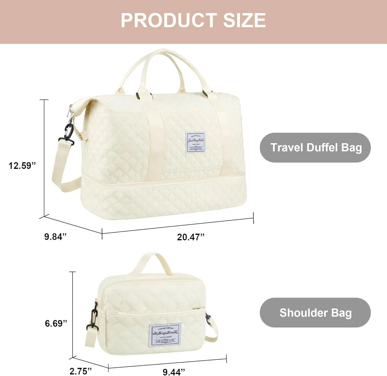Travel Duffel Bag Weekender Overnight Bag for Women Carry On Gym Bag Travel Essentials