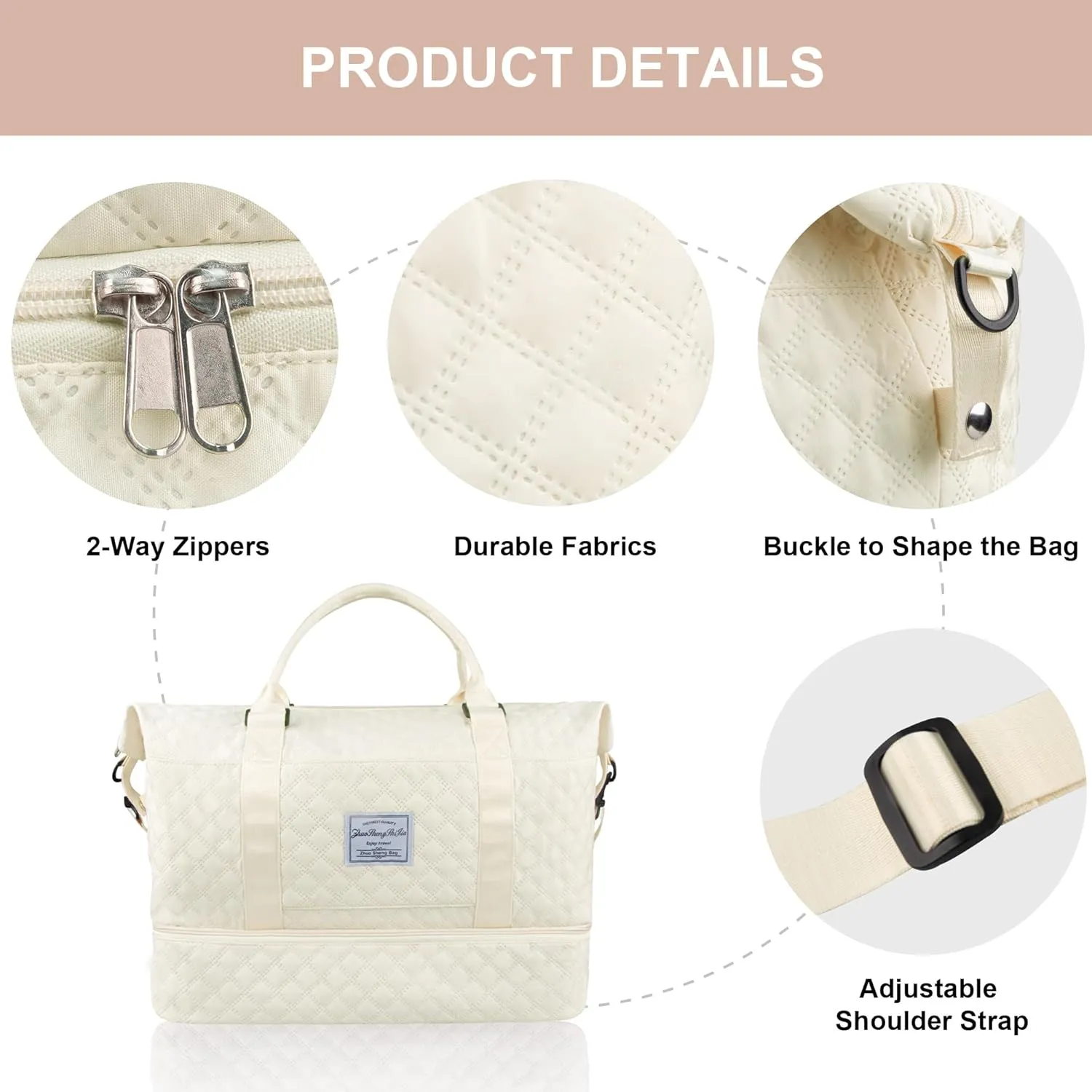 Travel Duffel Bag Weekender Overnight Bag for Women Carry On Gym Bag Travel Essentials