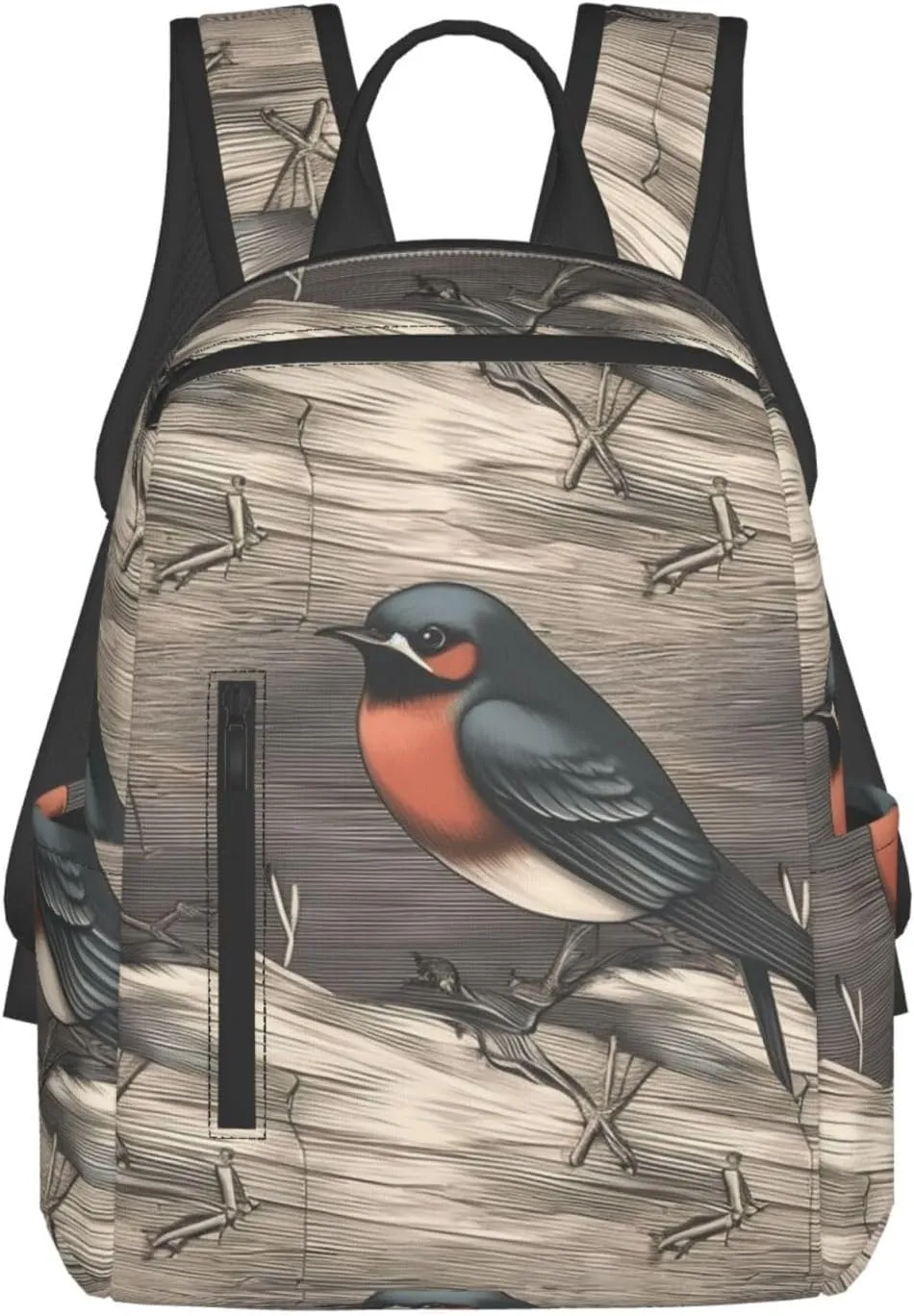 Travel Laptop Backpack Fashion Backpacks for Women Men Barn swallow in graphite Computer Bag Lightweight Hiking Daypack