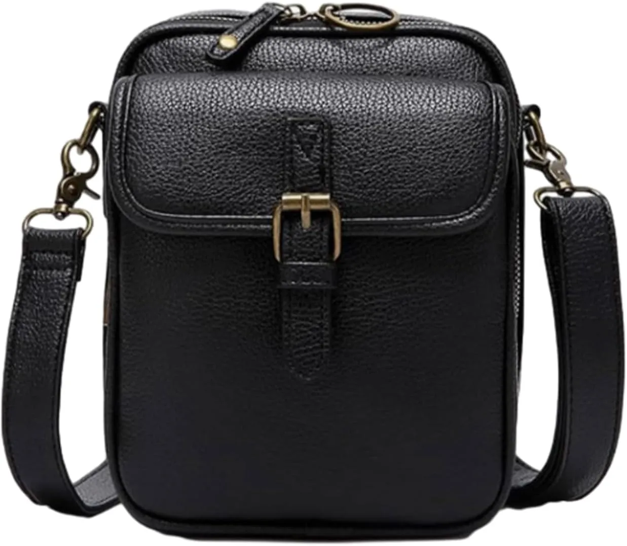 Treadcrck Crossbody Leather Bag, Vintage Mini Messenger Bag, Crossbody Bag with Card Slots