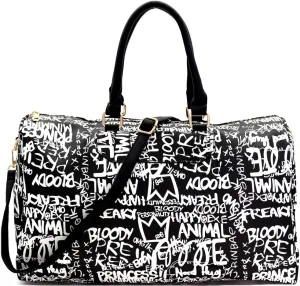 Trendeology Travel Duffel Bag Weekender Graffiti Novelty Tote Handbag Trendeology Travel Duffel Bag Weekender Graffiti Novelty Tote Handbag