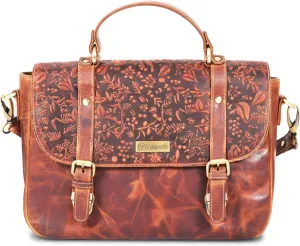VALENCHI Leather Tote Bag For Women - Leather Handbags For Women - Trendy Ladies Shoulder Bag - Work, Travel