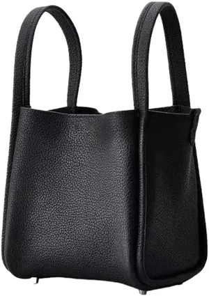 Women's Classic Design Luxury Leather Bag Soft Handbag Fashion Multi functional Bucket Bag Elegant Handbag