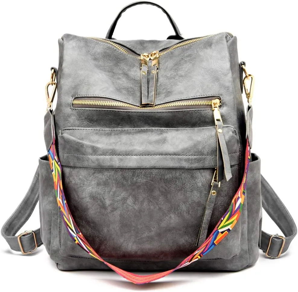 Women's Fashion Backpack Purse Multipurpose Design Convertible Satchel Handbags Shoulder Bag Travel bag