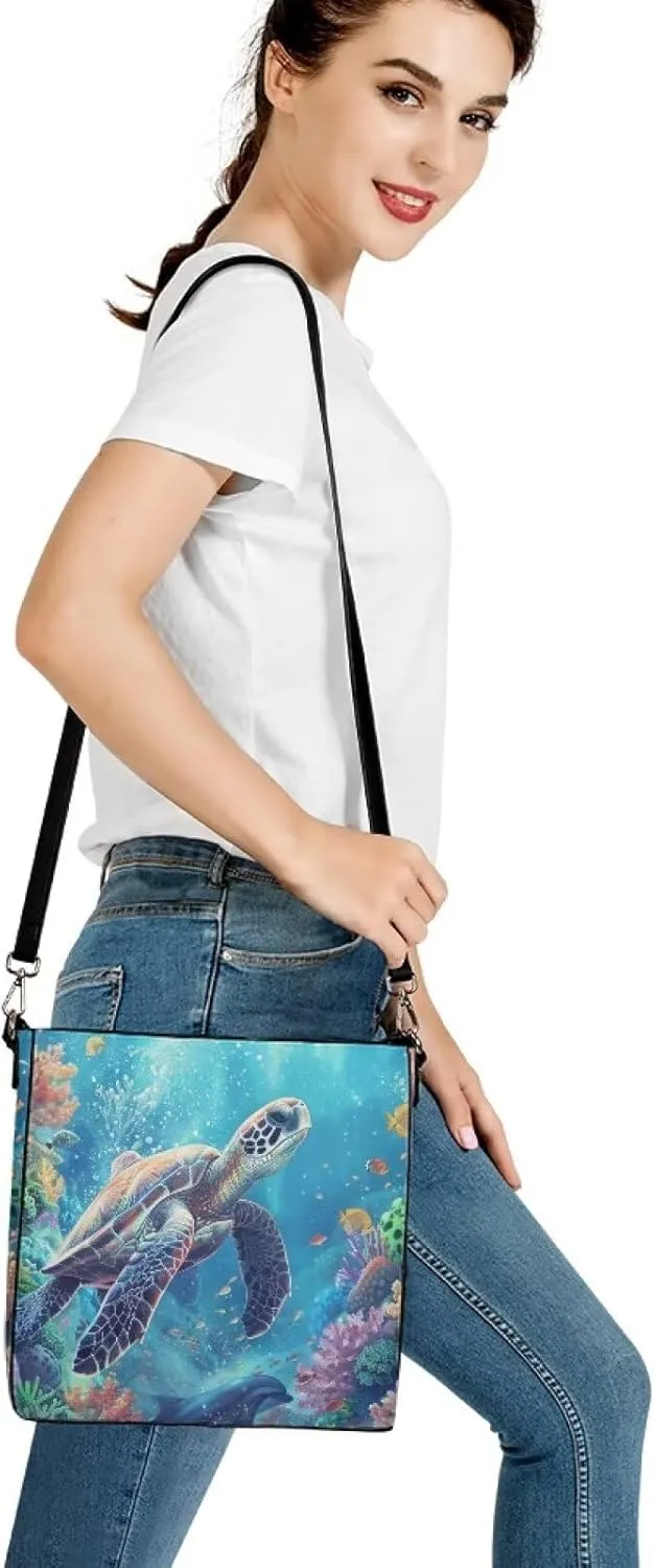 Women's Leather Handbags Designer Tote Purse Bucket Bags Oversized Large Shoulder Bag with Handle Pockets