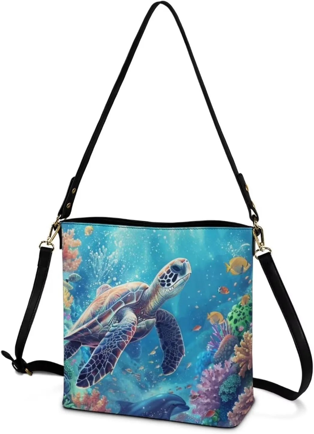 Women's Leather Handbags Designer Tote Purse Bucket Bags Oversized Large Shoulder Bag with Handle Pockets