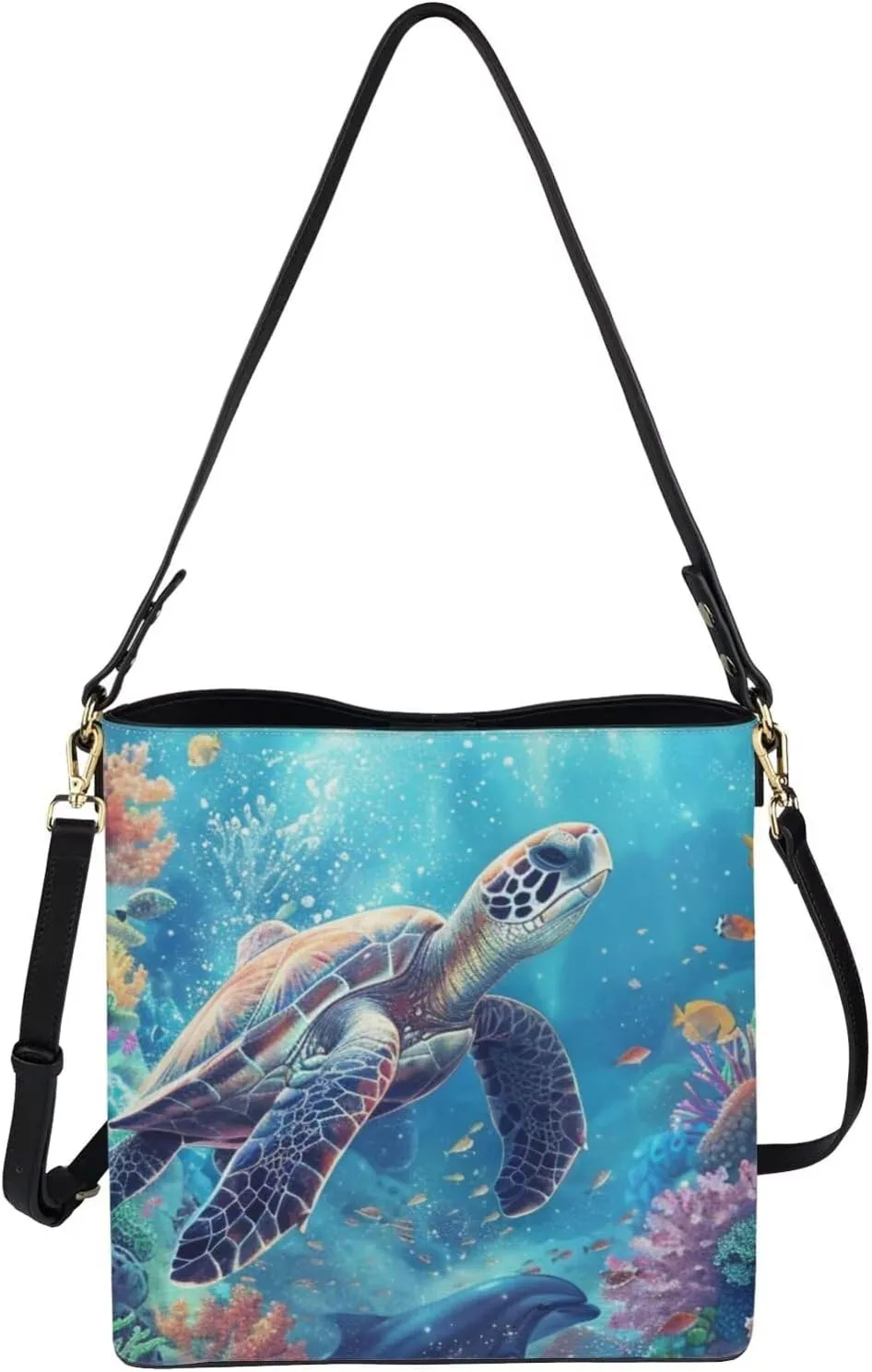 Women's Leather Handbags Designer Tote Purse Bucket Bags Oversized Large Shoulder Bag with Handle Pockets