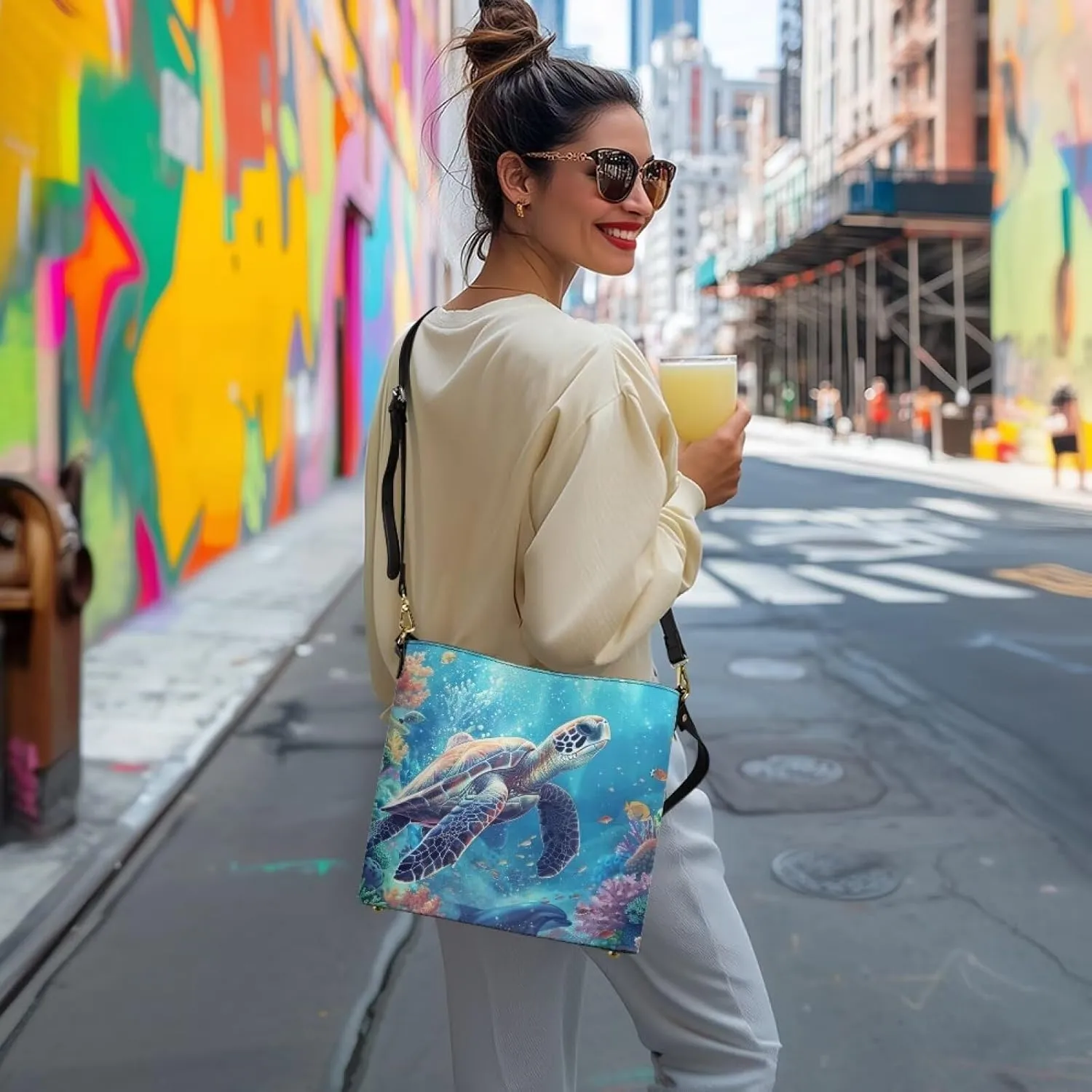 Women's Leather Handbags Designer Tote Purse Bucket Bags Oversized Large Shoulder Bag with Handle Pockets