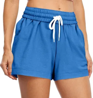 Womens Workout Shorts Lounge Walking Athletic Long Shorts Casual Sweat Shorts Loose Short Pants Beach Vacation Clothes