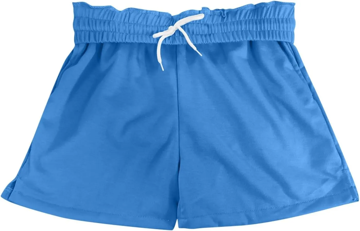 Womens Workout Shorts Lounge Walking Athletic Long Shorts Casual Sweat Shorts Loose Short Pants Beach Vacation Clothes