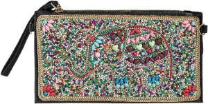 XPONNI Sequin Beaded Purse Boho Clutch Purses Women Small Leather Crossbody Bags Y2k Summer Fashion Cute Beach Purse