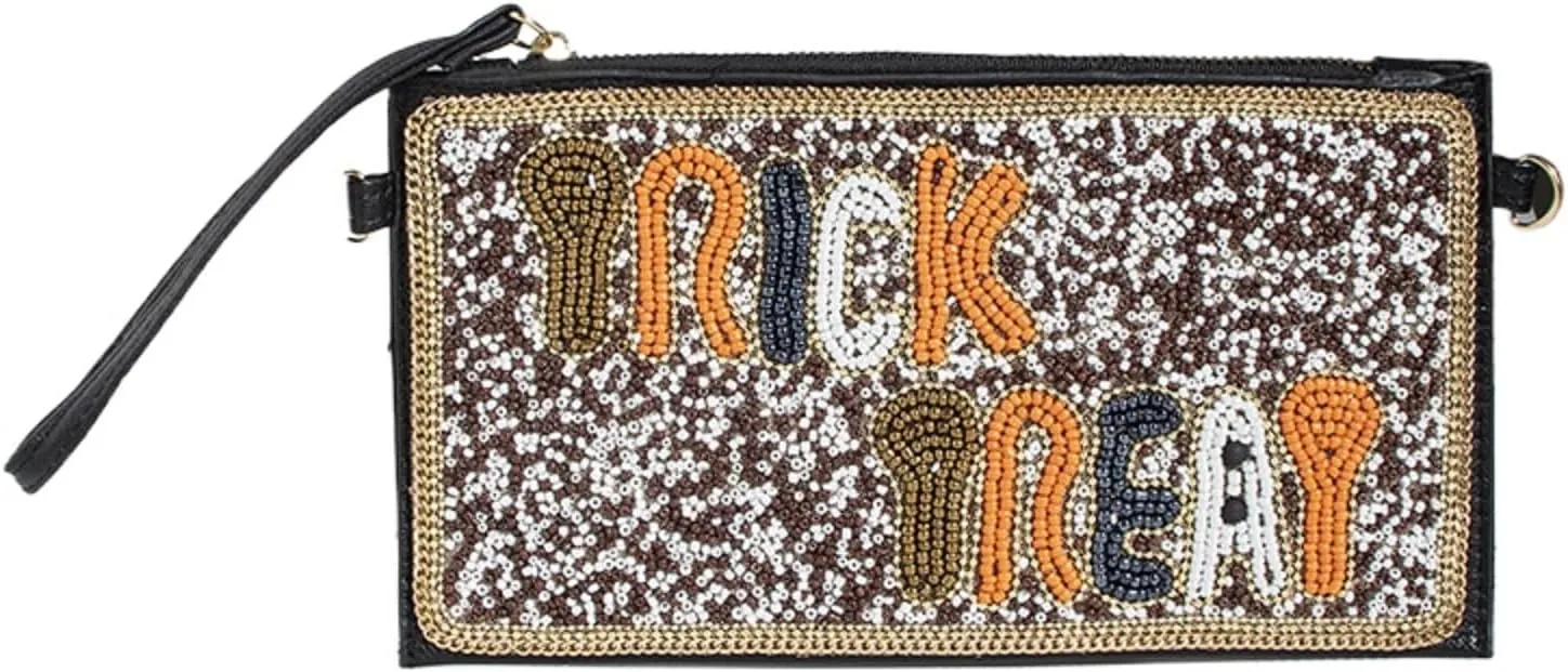 XPONNI Sequin Beaded Purse Boho Clutch Purses Women Small Leather Crossbody Bags Y2k Summer Fashion Cute Beach Purse