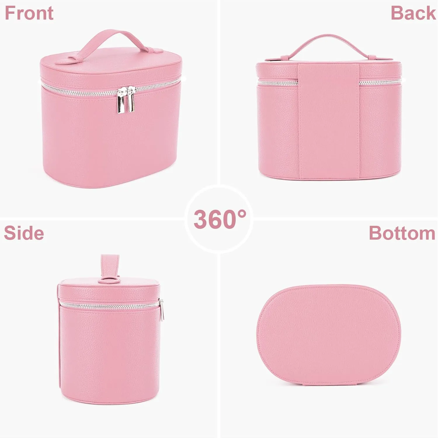 YFGBCX Makeup Bag Vanity Case with Removable Divider Travel Toiletry Bag Portable Cosmetic Bag Makeup Organizer Case